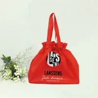 बिक्री के लिए मध्य आकार 190T या 210T पॉलिएस्टर फैब्रिक ब्लैक ड्रॉस्ट्रिंग बैग