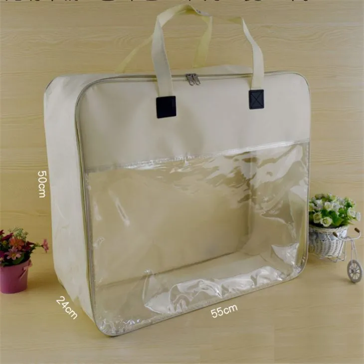 सपर पारदर्शी 15 सिल्क पीवीसी हीट प्रेस्ड बैग होम टेक्सटाइल बैग या टॉयलेटरी बैग के लिए उपयोग करें